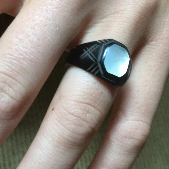 Vintage antique ring family estate collection jewelry boho cowgirl chic Art Deco - Picture 5 of 10